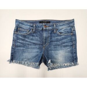 Joe's Jeans Short Womens Size 30 Blue Denim Ultra Slim Fit Medium Wash  Distress
